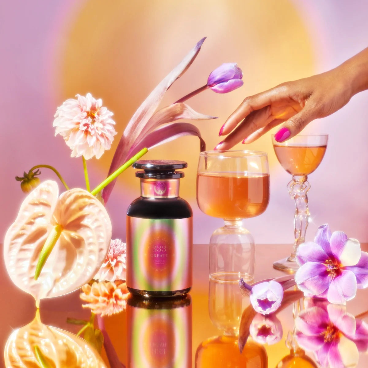 333: Mango-Lemon Balm-Rose Herbal Tea with Passionflower