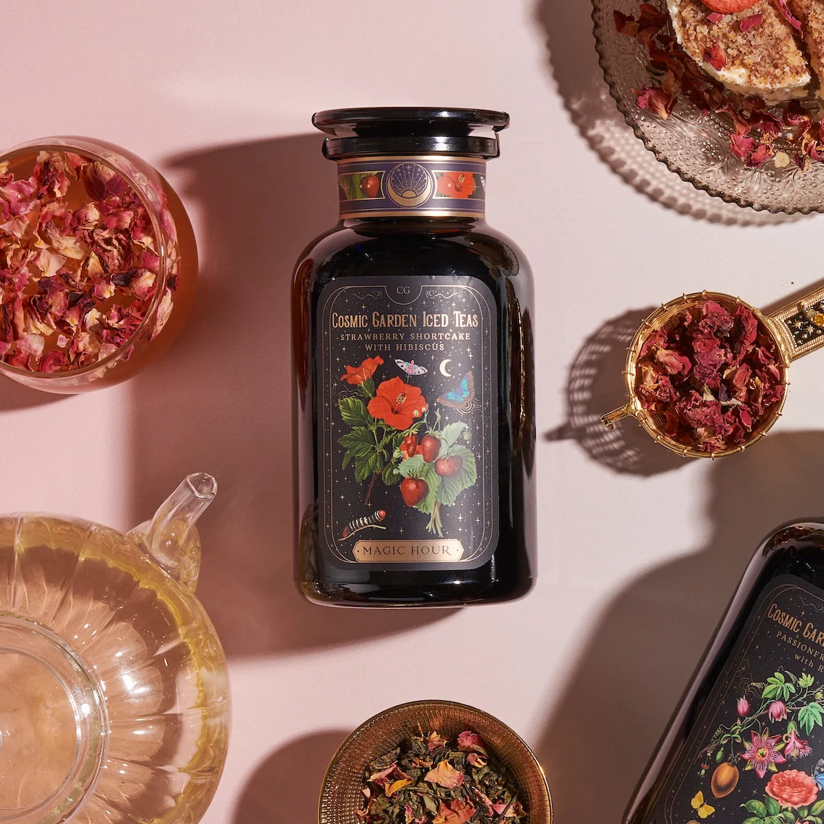 Strawberry Shortcake Iced Tea with Hibiscus