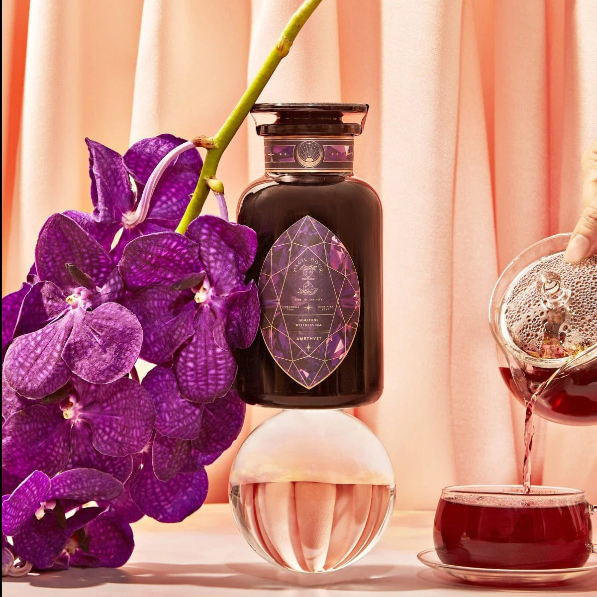 Amethyst: Strawberry-Passionfruit Gemstone Wellness Tea