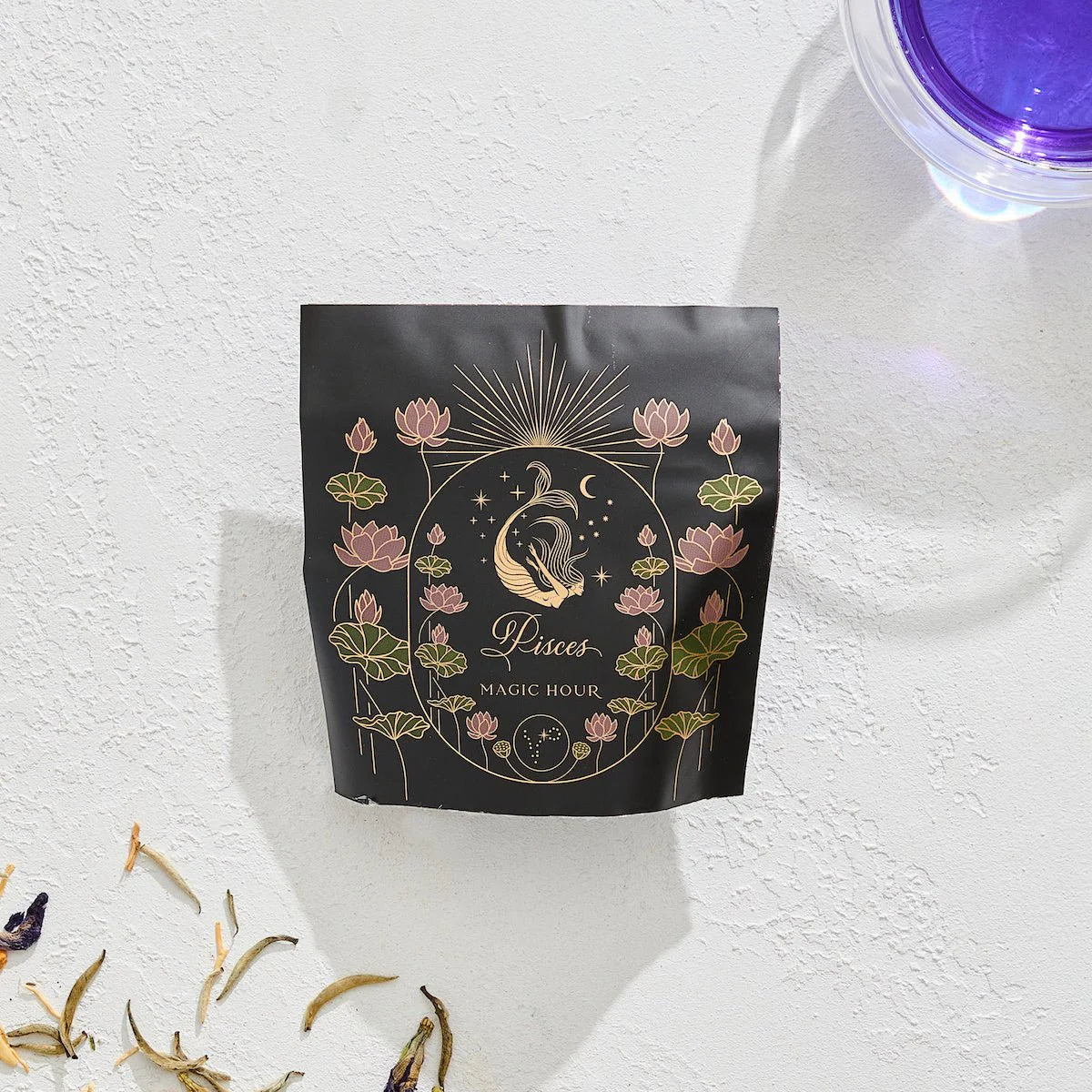 Pisces: Magnolia-Jasmine Blueberries & Cream Tea with Lion's Mane